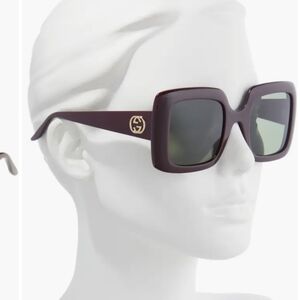 Brand New Authentic Gucci 52mm square sunglasses